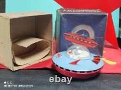 VINTAGE SPACE SAUCER TOY'METEOR' 1970s BATT. OPERATED IN BOX POLAND 1ST EDITION