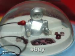 VINTAGE SPACE SAUCER TOY'METEOR' 1970s BATT. OPERATED IN BOX POLAND 1ST EDITION