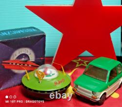 VINTAGE SPACE SAUCER TOY'METEOR' 1970s BATT. OPERATED IN BOX POLAND 1ST EDITION