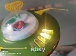 VINTAGE SPACE SAUCER TOY'METEOR' 1970s BATT. OPERATED IN BOX POLAND 1ST EDITION