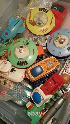 VINTAGE SPACE SAUCER TOY'METEOR' 1970s BATT. OPERATED IN BOX POLAND 1ST EDITION