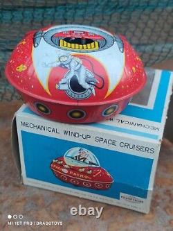 VINTAGE SPACE SAUCER TOY'METEOR' 1970s BATT. OPERATED IN BOX POLAND 1ST EDITION