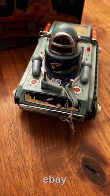 VINTAGE SPACE TANK SPACE TOY TIN LITHO IN ORIGINAL BOX 1960s