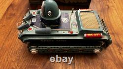 VINTAGE SPACE TANK SPACE TOY TIN LITHO IN ORIGINAL BOX 1960s