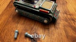 VINTAGE SPACE TANK SPACE TOY TIN LITHO IN ORIGINAL BOX 1960s