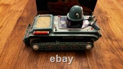 VINTAGE SPACE TANK SPACE TOY TIN LITHO IN ORIGINAL BOX 1960s