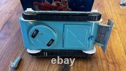 VINTAGE SPACE TANK SPACE TOY TIN LITHO IN ORIGINAL BOX 1960s WORKING