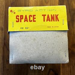 VINTAGE SPACE TANK SPACE TOY TIN LITHO IN ORIGINAL BOX 1960s WORKING
