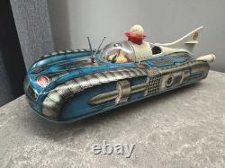 VINTAGE Space Tin Toy Holdauto Action Toy Full Set Original Box