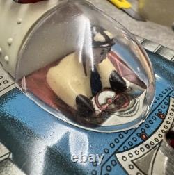 VINTAGE Space Tin Toy Holdauto Action Toy Full Set Original Box