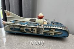 VINTAGE Space Tin Toy Holdauto Action Toy Full Set Original Box