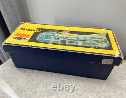 VINTAGE Space Tin Toy Holdauto Action Toy Full Set Original Box