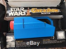 VINTAGE Star Wars Give-A-Show Projector w Box Complete Kenner 1977WORKS