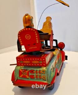 VINTAGE TIN MARUSAN FRICTION ROCKET RANGER TRUCK 1950's JAPAN