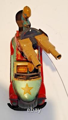 VINTAGE TIN MARUSAN FRICTION ROCKET RANGER TRUCK 1950's JAPAN