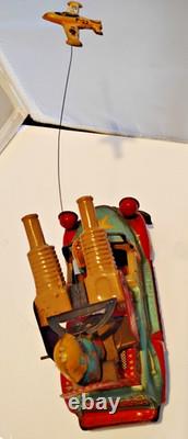 VINTAGE TIN MARUSAN FRICTION ROCKET RANGER TRUCK 1950's JAPAN
