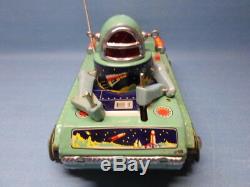 VINTAGE TIN TOY SPACE TANK GYRO ACTION ME 091 MADE IN CHINA 1970's