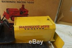 VINTAGE TOY ROBOT MARVELOUS MIKE TRACTOR WORKS ORIG BOX INSERT BATTERY OP d