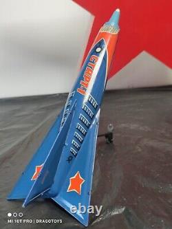 VINTAGE TOY ROCKET START 1 60s FRICTION JET SPACE SHIP CCCP USSR SOVIET ERA