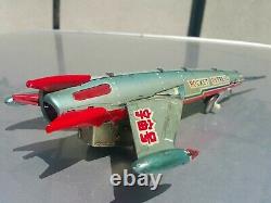 VINTAGE UNIVERSE FRICTION ROCKET JET TOY 60s SPACE SHIP CHINA ST-101 240 MF 030