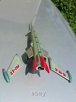 VINTAGE UNIVERSE FRICTION ROCKET JET TOY 60s SPACE SHIP CHINA ST-101 240 MF 030