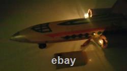 VINTAGE UNIVERSE FRICTION ROCKET JET TOY 60s SPACE SHIP CHINA ST-101 240 MF 030