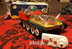 VINTAGE VERY RARE SOVIET USSR SPACE TOY PLANET ROVER BOX BATTERY OPER 100% work