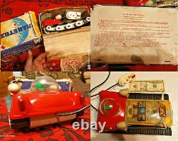 VINTAGE VERY RARE SOVIET USSR SPACE TOY PLANET ROVER BOX BATTERY OPER 100% work