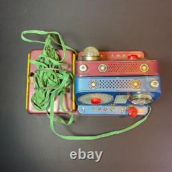 VTG 1960's Masudaya Tin Morse Code Space Control Communication Set TESTED