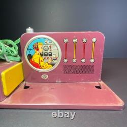 VTG 1960's Masudaya Tin Morse Code Space Control Communication Set TESTED