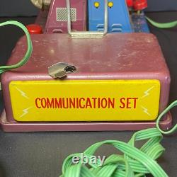 VTG 1960's Masudaya Tin Morse Code Space Control Communication Set TESTED