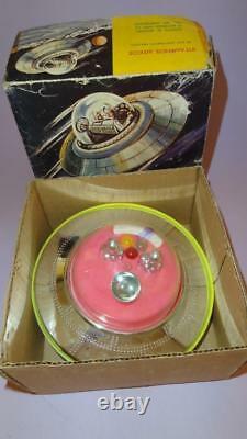 VTG GREEK SPACE EXPLORER NEW FLYING SAUCER BOXED POLYPLAST Bat. Op. GREECE 1970's