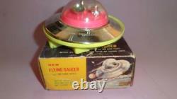 VTG GREEK SPACE EXPLORER NEW FLYING SAUCER BOXED POLYPLAST Bat. Op. GREECE 1970's