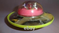 VTG GREEK SPACE EXPLORER NEW FLYING SAUCER BOXED POLYPLAST Bat. Op. GREECE 1970's