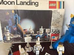 VTG LEGO Space 1976 LEGOLAND 565 Moon Landing 100% Complete withBox/Inst/Cat