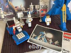 VTG LEGO Space 1976 LEGOLAND 565 Moon Landing 100% Complete withBox/Inst/Cat