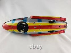 VTG ROCKET SHIP (477 ME 777) Red China Universe Televiboat Rare find