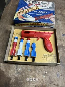 VTG Rare Empire Plastics Guided Missiles Launcher Space Rocket Toy No 189 W Box