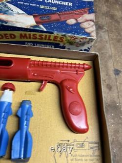 VTG Rare Empire Plastics Guided Missiles Launcher Space Rocket Toy No 189 W Box