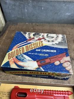 VTG Rare Empire Plastics Guided Missiles Launcher Space Rocket Toy No 189 W Box