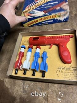 VTG Rare Empire Plastics Guided Missiles Launcher Space Rocket Toy No 189 W Box