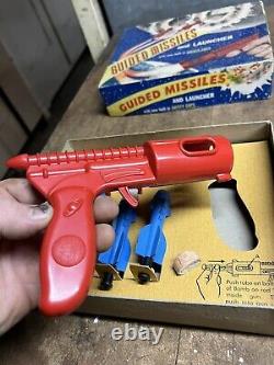 VTG Rare Empire Plastics Guided Missiles Launcher Space Rocket Toy No 189 W Box