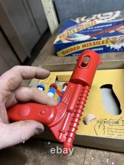VTG Rare Empire Plastics Guided Missiles Launcher Space Rocket Toy No 189 W Box