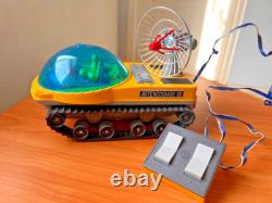 VTG Russian Soviet TOY SPACE SHIP BATTERY TRUCK LUNOKHOD LUNNIK CAR MOON WALKER