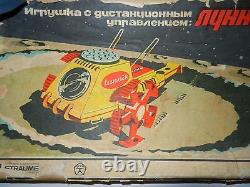VTG Russian Soviet TOY SPACE SHIP BATTERY TRUCK LUNOKHOD LUNNIK car MOON WALKER