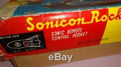 VTG SONICON ROCKET MASUDAYA SPACE TOY ONLY BOX ORIGINAL 1970's MADE IN JAPAN