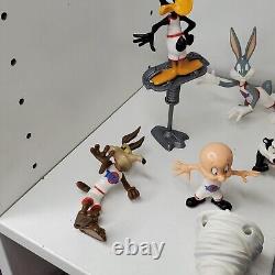 VTG Space Jam 1996 Lot Toys Playmates Figures Marvin Bugs Accessories Lola Taz