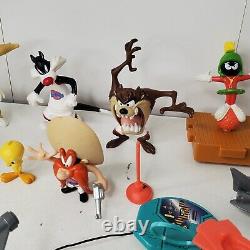 VTG Space Jam 1996 Lot Toys Playmates Figures Marvin Bugs Accessories Lola Taz