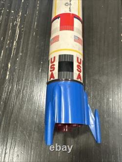 VTG TN Nomura Battery Operated Two Stage Moon Rocket Apollo Saturn (see Photos)