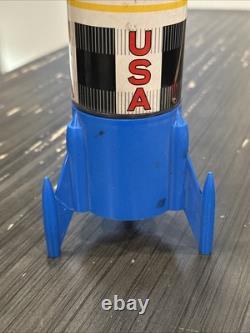 VTG TN Nomura Battery Operated Two Stage Moon Rocket Apollo Saturn (see Photos)
